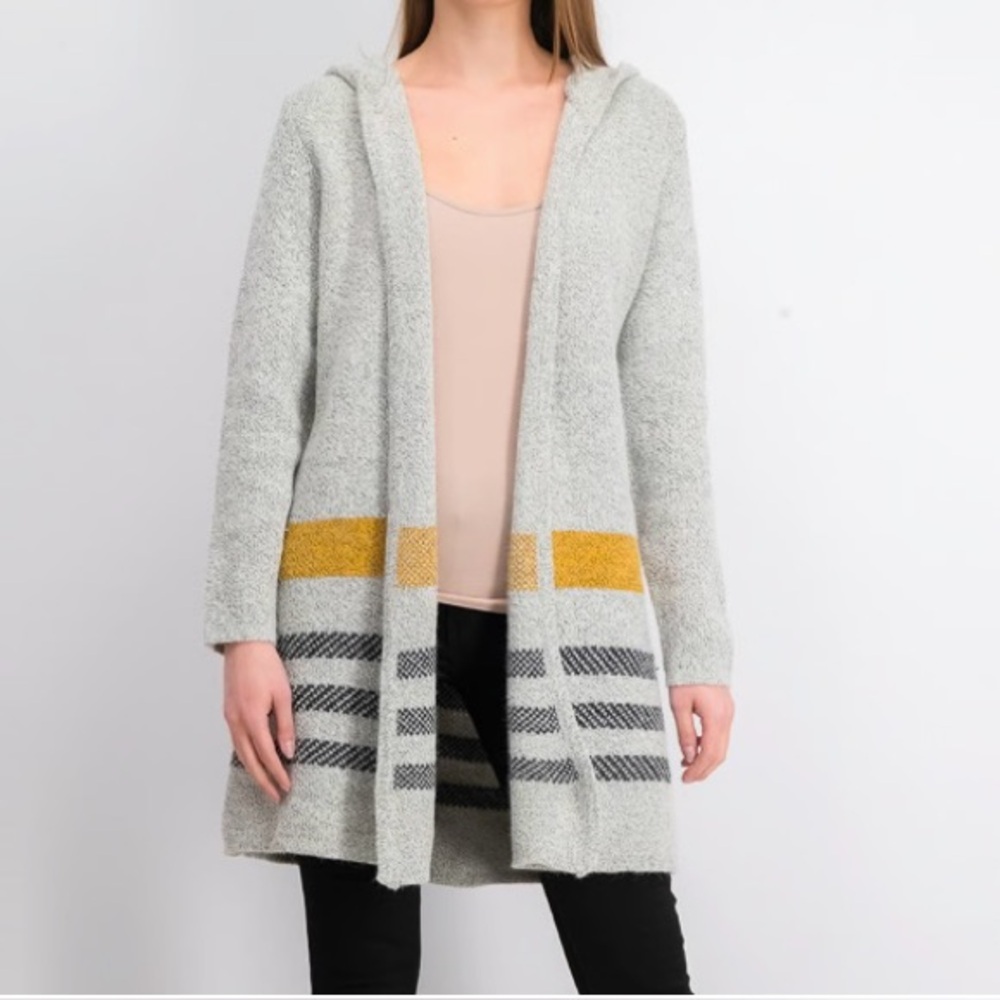 Emory Park Ailani Hooded Duster Cardigan Size Small